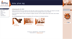 Desktop Screenshot of kmu-plus.ch