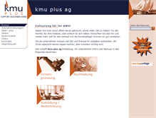 Tablet Screenshot of kmu-plus.ch